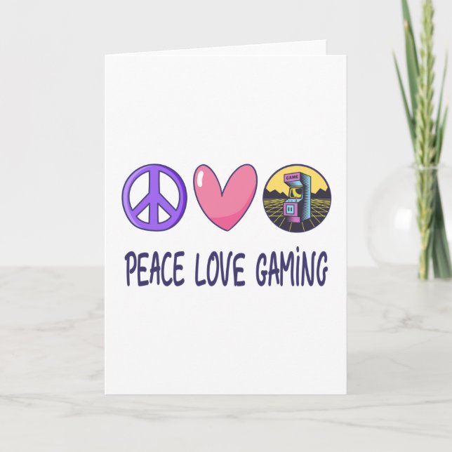 Peace Love Gaming Card (Front)