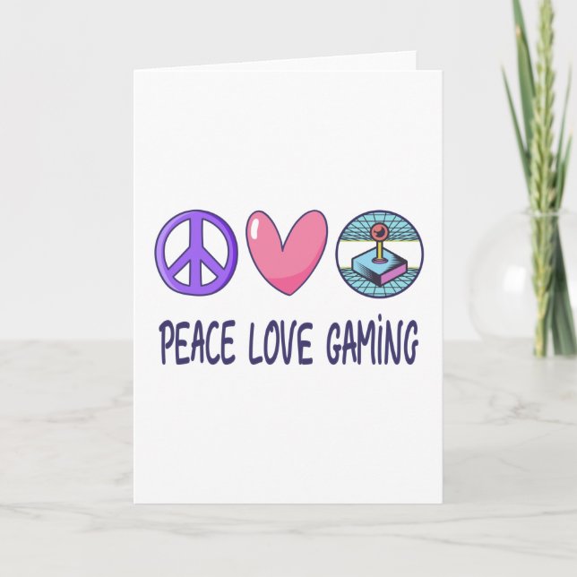 Peace Love Gaming Card (Front)