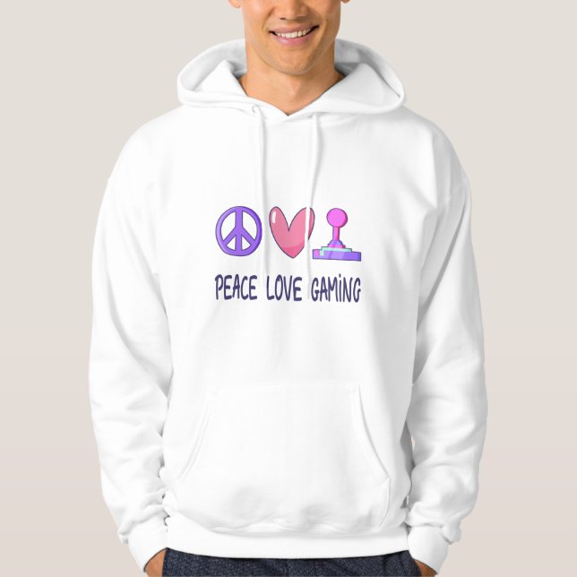 Peace Love Gaming Hoodie (Front)