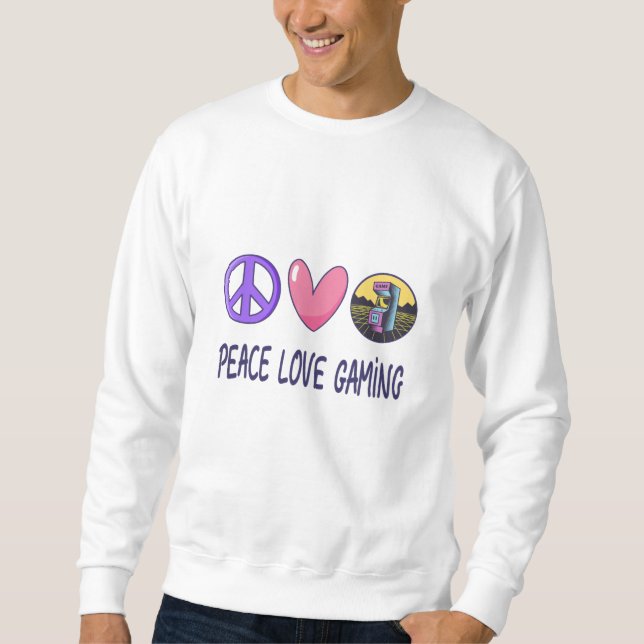 Peace Love Gaming Sweatshirt (Front)