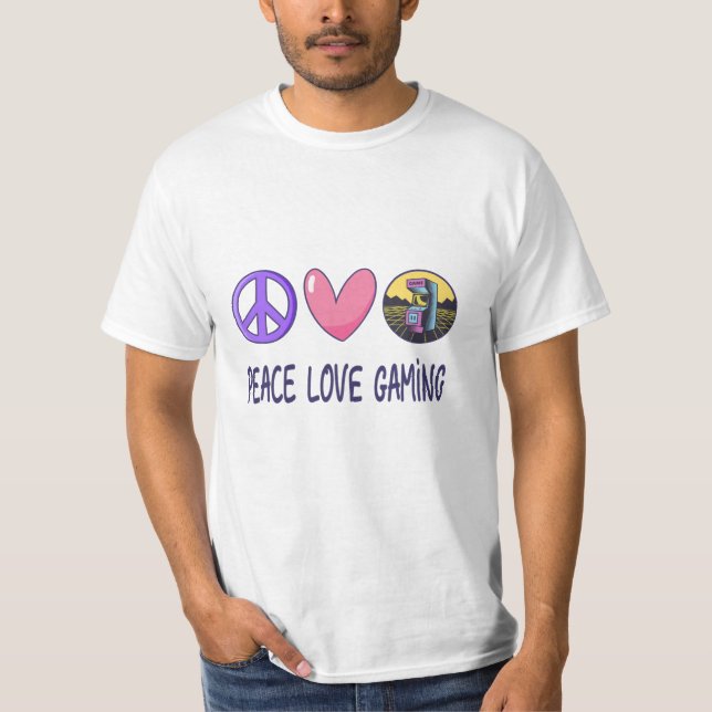 Peace Love Gaming T-Shirt (Front)