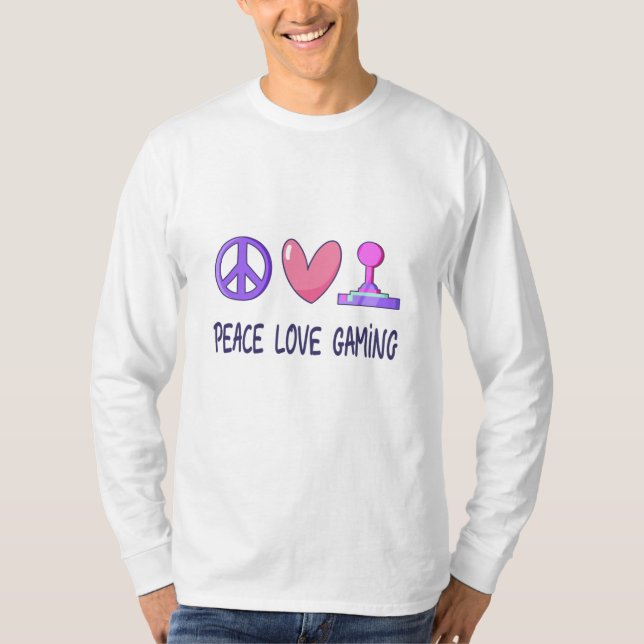 Peace Love Gaming T-Shirt (Front)
