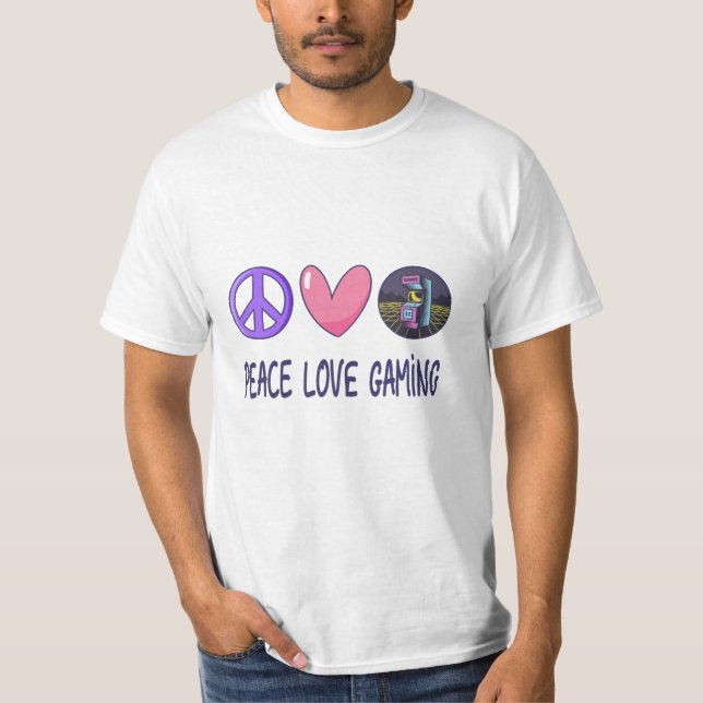 Peace Love Gaming T-Shirt (Front)