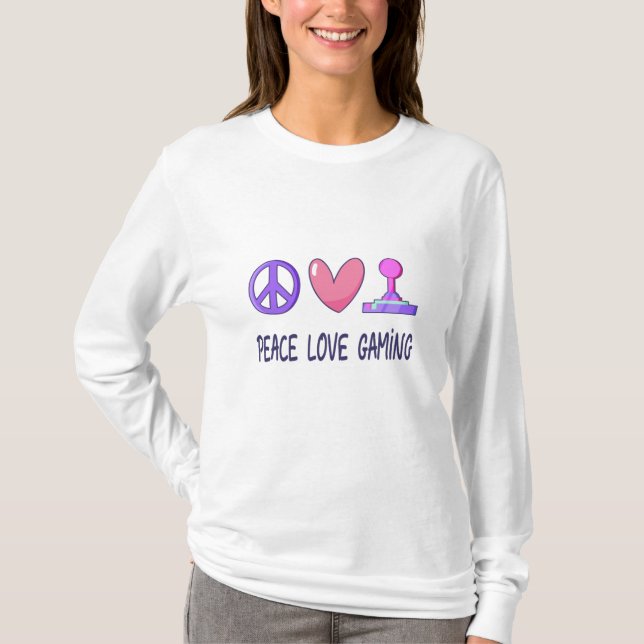 Peace Love Gaming T-Shirt (Front)