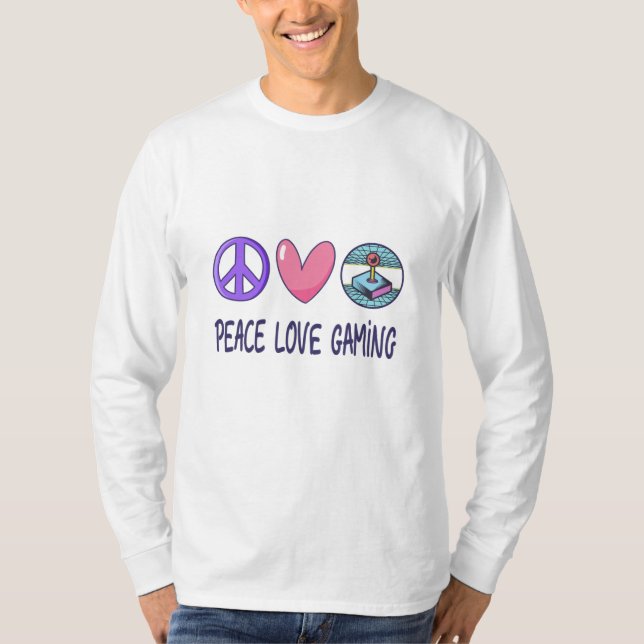 Peace Love Gaming T-Shirt (Front)