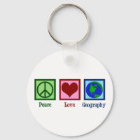 Peace Love Geography Teacher World Map