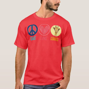 Peace Love Giraffe T-Shirt