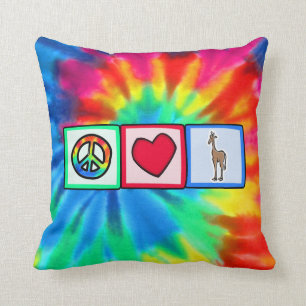 Peace, Love, Giraffes Cushion