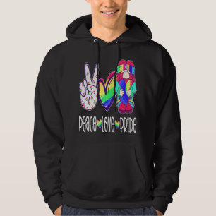 Peace Love Gnome Peace Love Gnomes Hearts Decor Hoodie