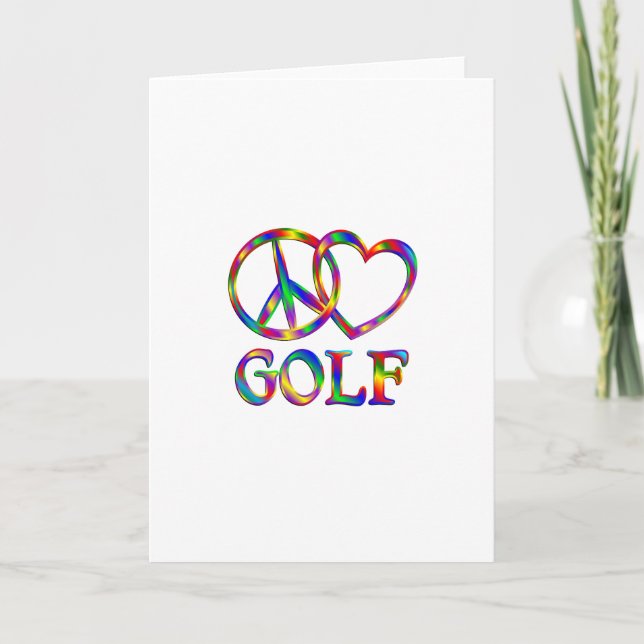 Peace Love Golf Card (Front)