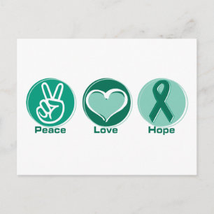Peace Love Green Hope Postcard