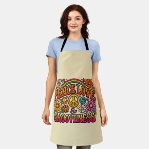 Peace, Love, & Grooviness Apron