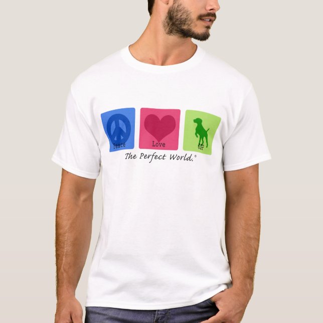 Peace Love GSP T-Shirt (Front)