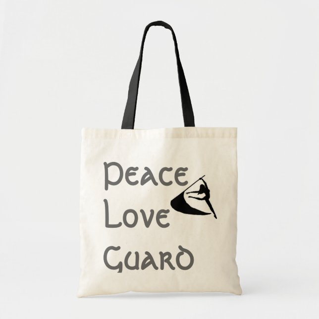 Peace Love Guard Tote Bag (Front)