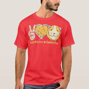 Peace Love Guinea Pigs Guinea Lover  - 1  T-Shirt
