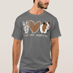 Peace Love Guinea Pigs Leopar63 T-Shirt