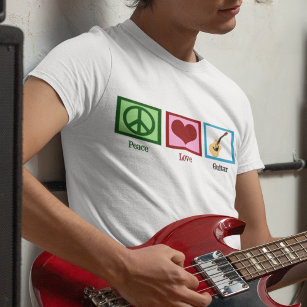 Peace Love Guitar T-Shirt