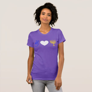 Peace Love & Hanukkah T-Shirt