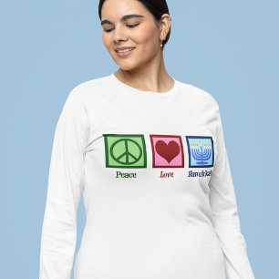 Peace Love Hanukkah Women's Long Sleeve T-Shirt
