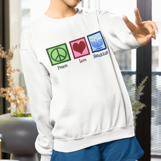 Peace Love Hanukkah Women's Sweatshirt (Creator Uploaded)