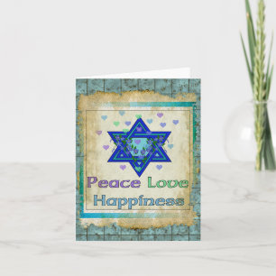 Peace Love Happiness Card