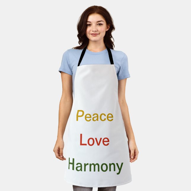 Peace Love Harmony Apron (Worn)
