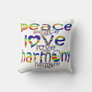 Peace Love Harmony Cushion