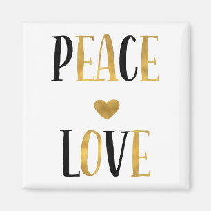 Peace Love Heart Magnet