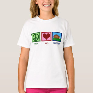 Peace Love Hedgehogs Kids T-Shirt