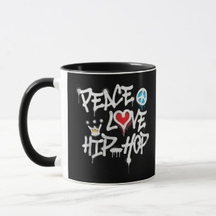 Peace Love Hip Hop Dancing Mug