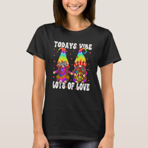 Peace Love Hippie Gnome Couple For Women  Hippie Q T-Shirt
