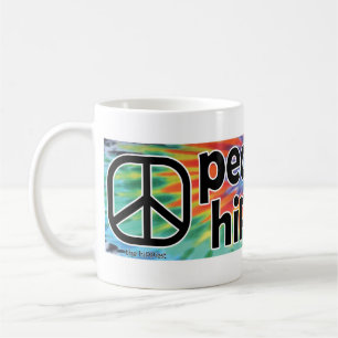 Peace Love Hippieness Tie Dye Mug