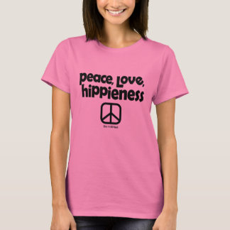 Peace, Love, Hippieness Tie Dye Tee Pink