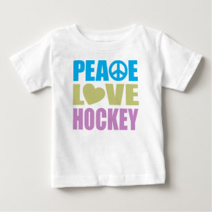 Peace Love Hockey Baby T-Shirt