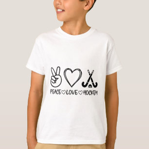 Peace Love Hockey T-Shirt