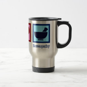 Peace Love Homaeopathy Travel Mug
