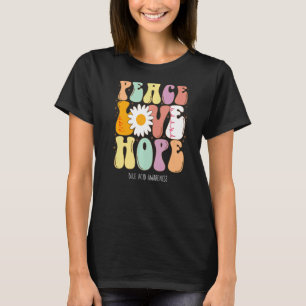 Peace Love Hope Bile Acid Awareness T-Shirt