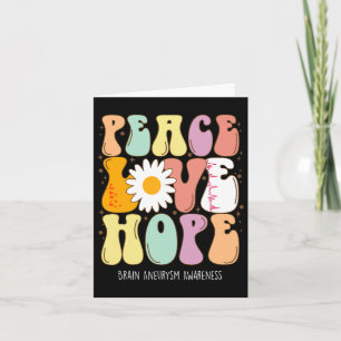 Peace Love Hope Brain Aneurysm Awareness Gift Card