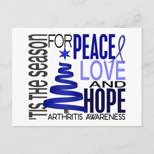 Peace Love Hope Christmas Holiday Arthritis (Front)