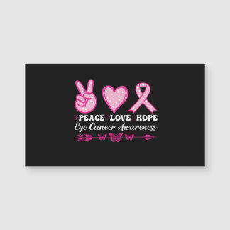 peace love hope eye breast cancer awareness
