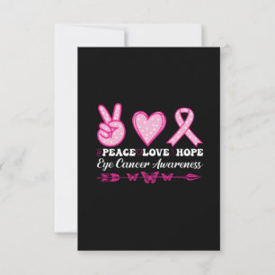 peace love hope eye breast cancer awareness invitation