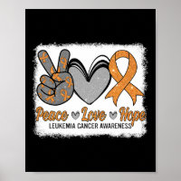 Peace Love Hope Leukaemia Awareness Month Warrior