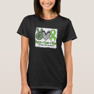 Peace Love Hope Lymphoma Awareness Month Warrior W T-Shirt