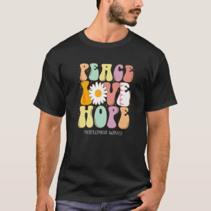 Peace Love Hope Trichotillomania Awareness Gift T-Shirt