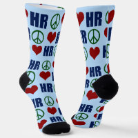 Peace Love HR Cute Human Resources Blue