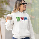 Peace Love Human Resources HR<br><div class="desc">Peace Love Human Resources Hoodie. A cute Christmas HR hooded sweatshirt gift for your favourite H.R. rep in the company that works with human resource management as a career.</div>
