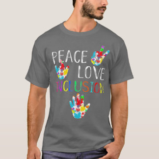 Peace Love Inclusion SPED Squad Special Ed Teacher T-Shirt
