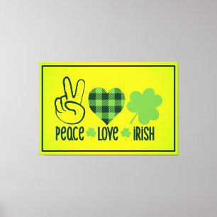 Peace Love Irish-60682 Canvas Print