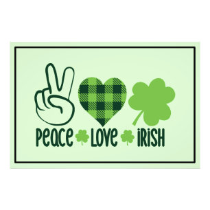 Peace Love Irish-60682 Photo Print