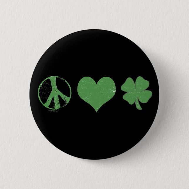 Peace Love Irish Button (Front)